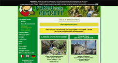 Desktop Screenshot of parcodellecascate.it