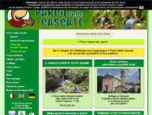 Tablet Screenshot of parcodellecascate.it